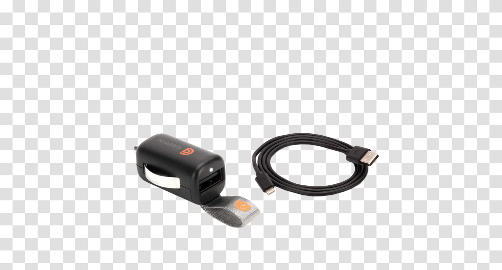 Griffin Powerjolt Lightning Car Adapter Digicape, Cable, Plug, Hub, Hardware Transparent Png