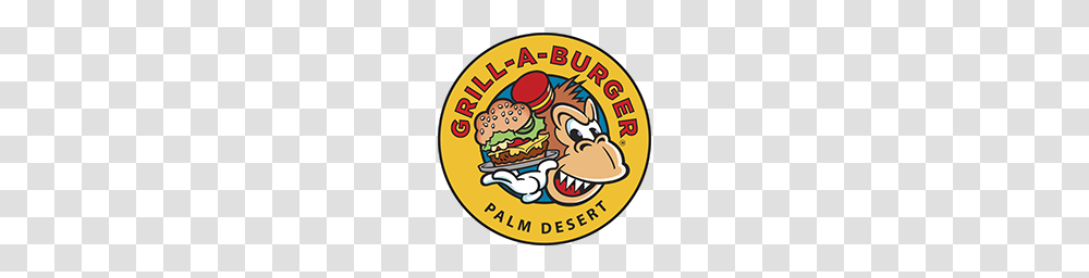 Grill A Burger Menu, Label, Cream, Dessert Transparent Png