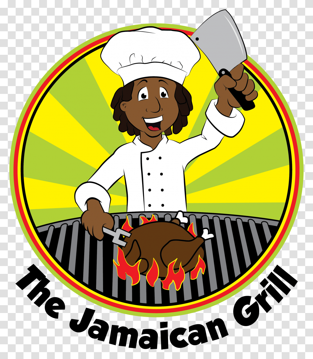 Grill Clipart Jamaican Grill, Chef Transparent Png