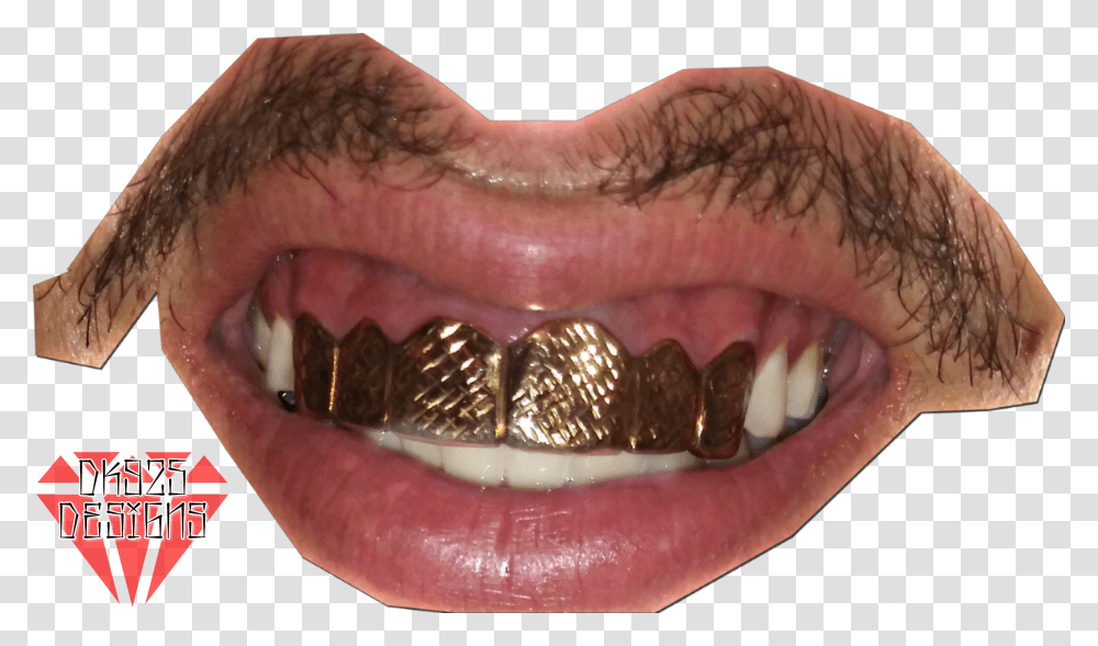 Grill Official Psds Mouth Gold Teeth, Lip, Person, Human, Sunglasses Transparent Png