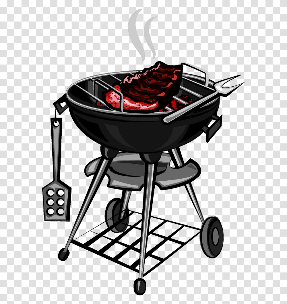 Grill Silhouette Bbq Grill Clip Art, Chair, Furniture, Food Transparent Png