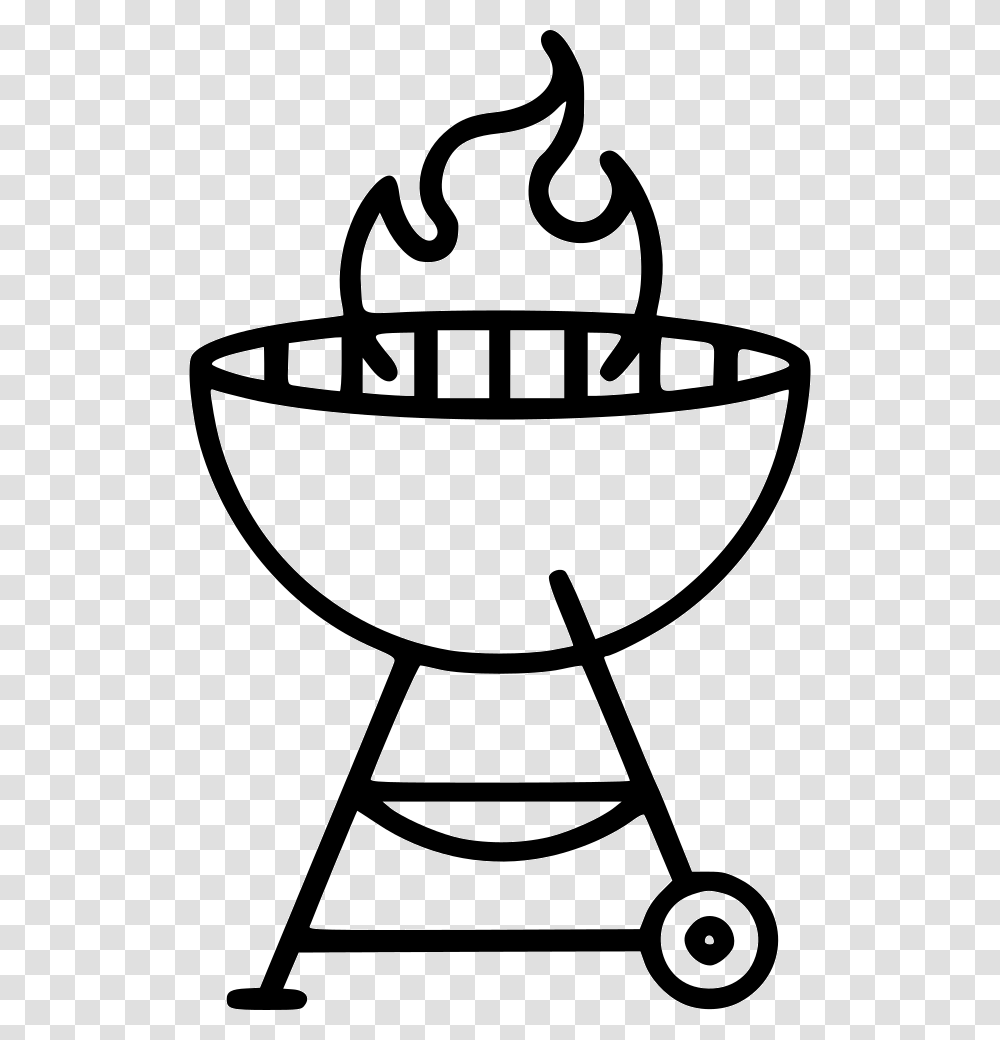 Grill Svg Icon Free Download Grill Drawing Grill Icon, Bowl, Leisure Activities, Lighting, Drum Transparent Png