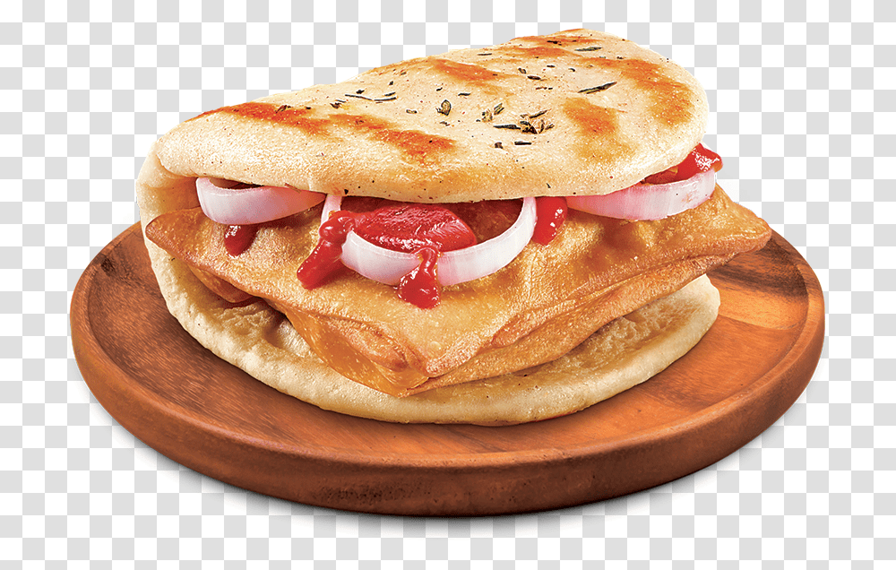 Grilled Chicken Kulcha Cafe Coffee Day, Bread, Food, Burger, Bun Transparent Png