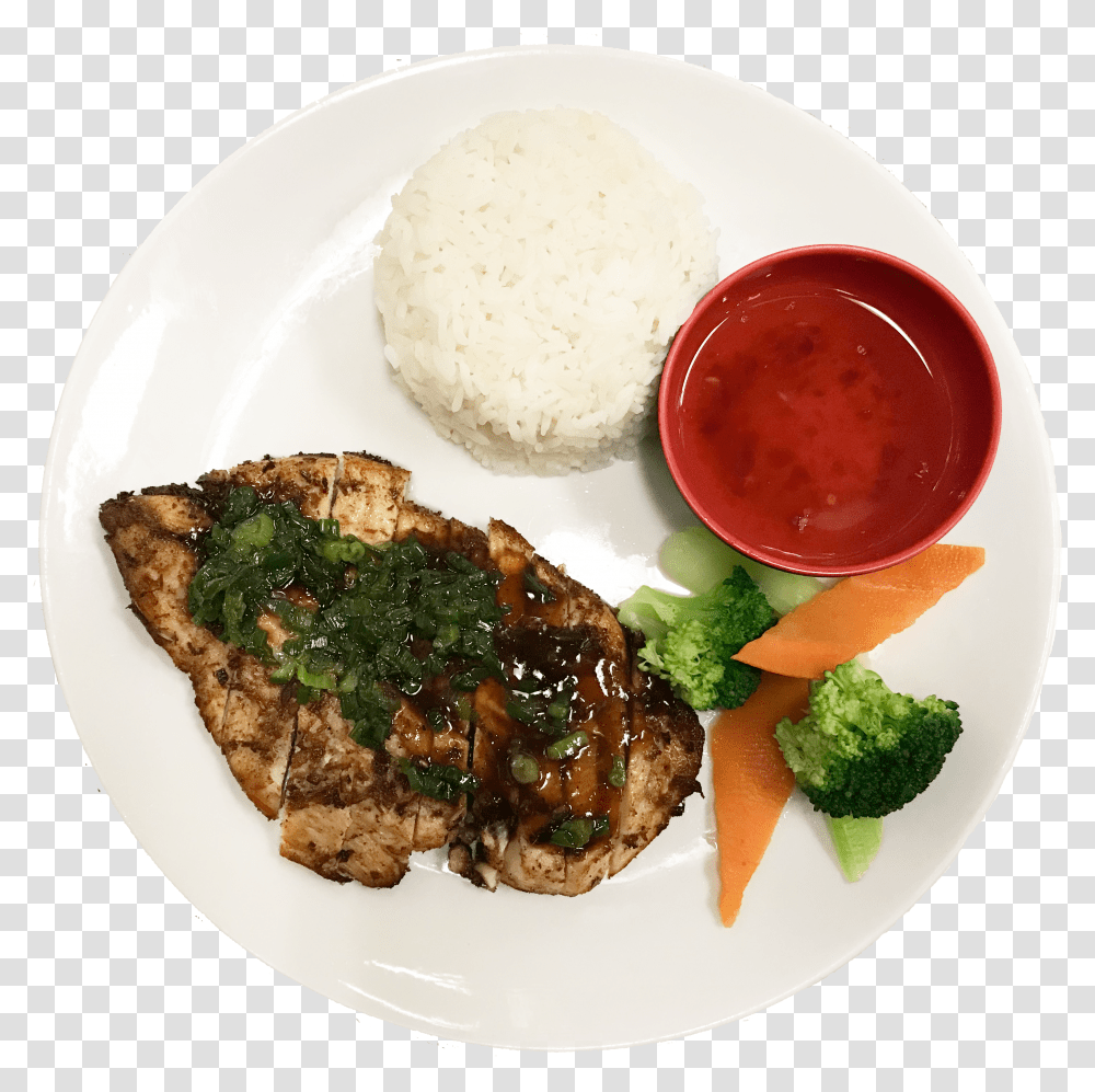 Grilled Chicken Rice Plate Supper Transparent Png