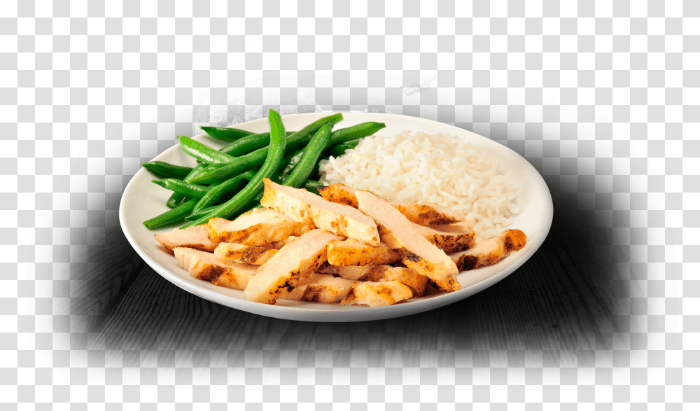 Grilled Chicken With Rice And Green Beans Grilled Chicken Rice Green Bean, Dish, Meal, Food, Plant Transparent Png