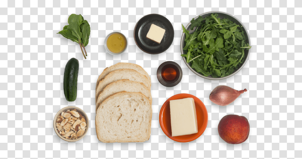 Grilled Fontina Cheese Amp Mint Sandwiches With Peach Sliced Bread, Food, Plant, Egg, Vegetable Transparent Png