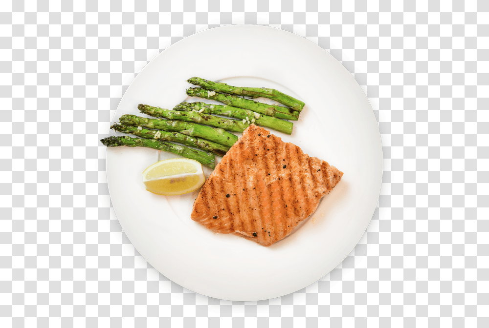 Grilled Salmon, Plant, Dish, Meal, Food Transparent Png