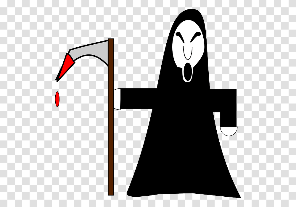 Grim Reaper Cartoon, Number, Axe Transparent Png