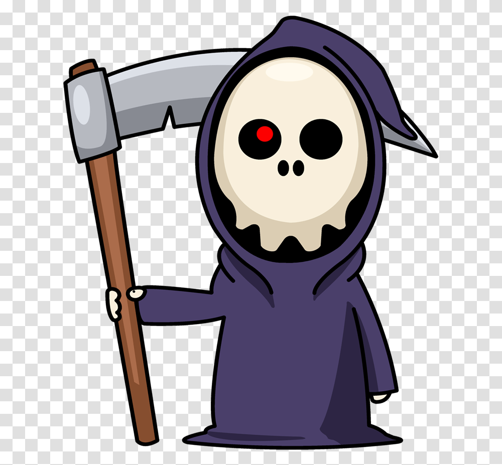 Grim Reaper Clip Art Cute Grim Reaper, Stick, Cane, Outdoors, Tool Transparent Png