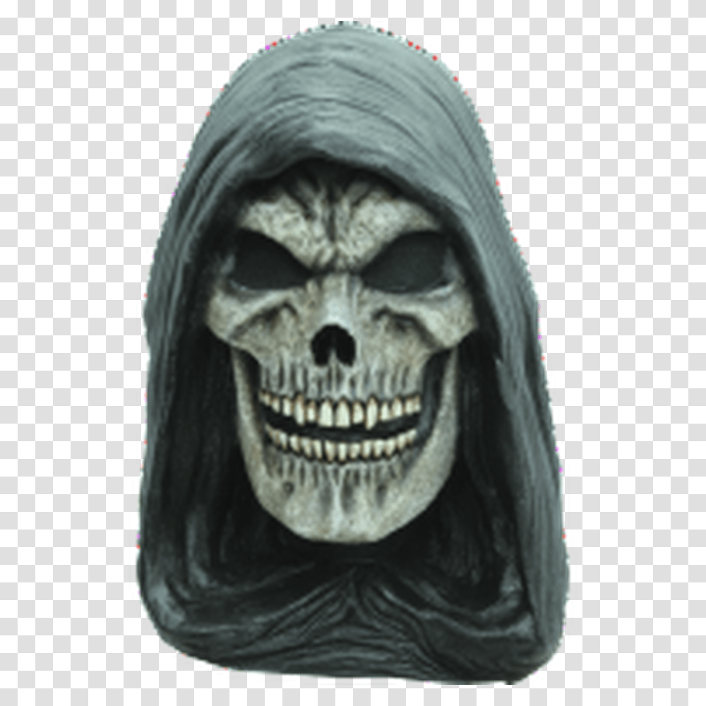 Grim Reaper Halloween Mask Grim Reaper Mask, Clothing, Apparel, Hoodie, Sweatshirt Transparent Png