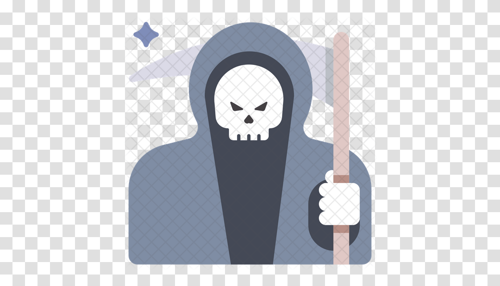 Grim Reaper Icon Illustration, Clothing, Prison, Hand, Hood Transparent Png