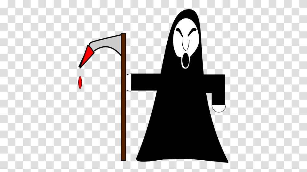 Grim Reaper Vector Illustration, Number, Alphabet Transparent Png