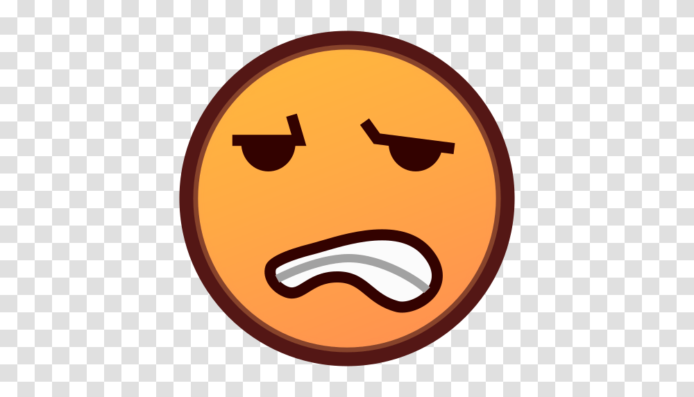 Grimace Smiley Face Grimacing Face Emoji Emoticon Vector Icon, Pac Man Transparent Png