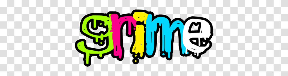 Grime Music Grime Logo, Text, Art, Alphabet, Crowd Transparent Png