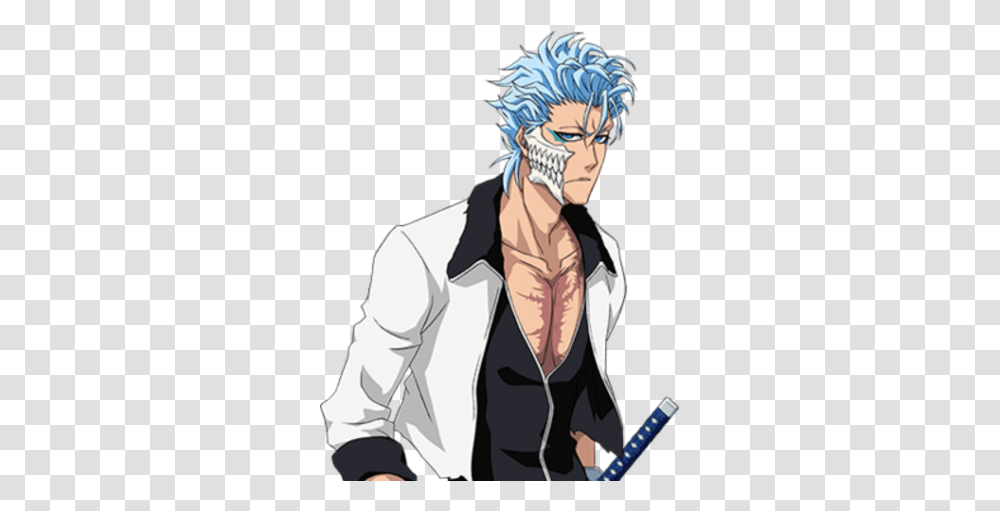 Grimmjow Jaegerjaquez Twitter Icon Anime, Manga, Comics, Book, Person Transparent Png