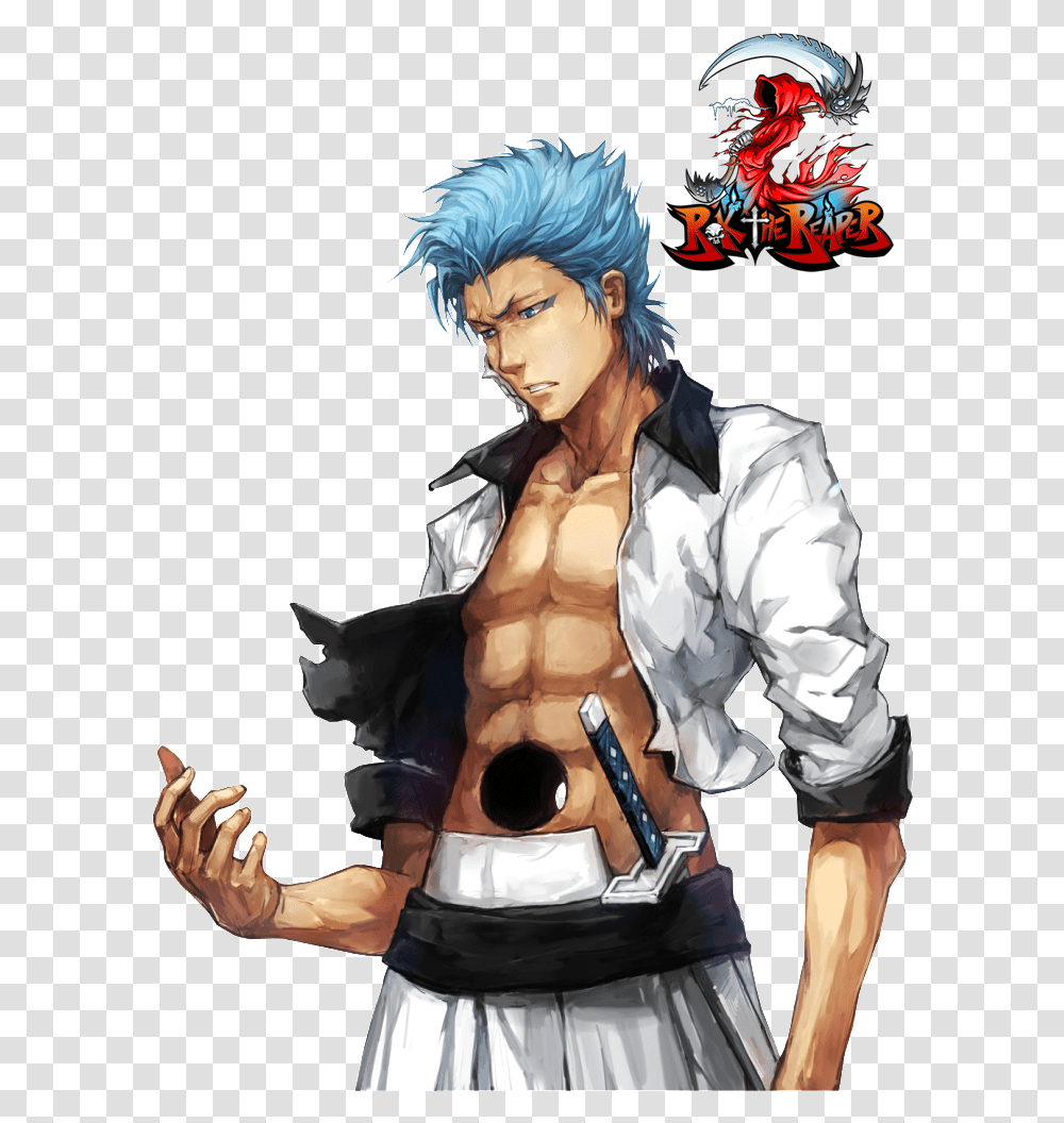 Grimmjow, Manga, Comics, Book, Person Transparent Png