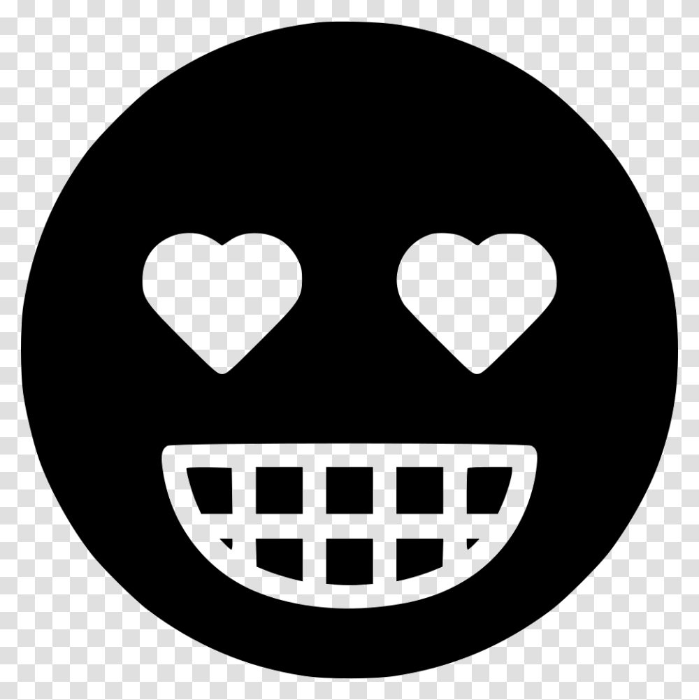 Grin Smile Love Instagram, Stencil, Logo, Trademark Transparent Png