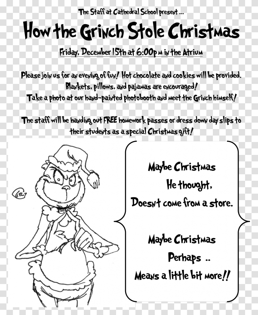 Grinch 2018 Coloring Page, Label, Word, Book Transparent Png