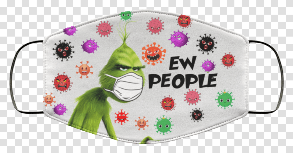 Grinch Ew People Face Mask Grinch With Face Mask, Purse, Handbag, Accessories, Accessory Transparent Png