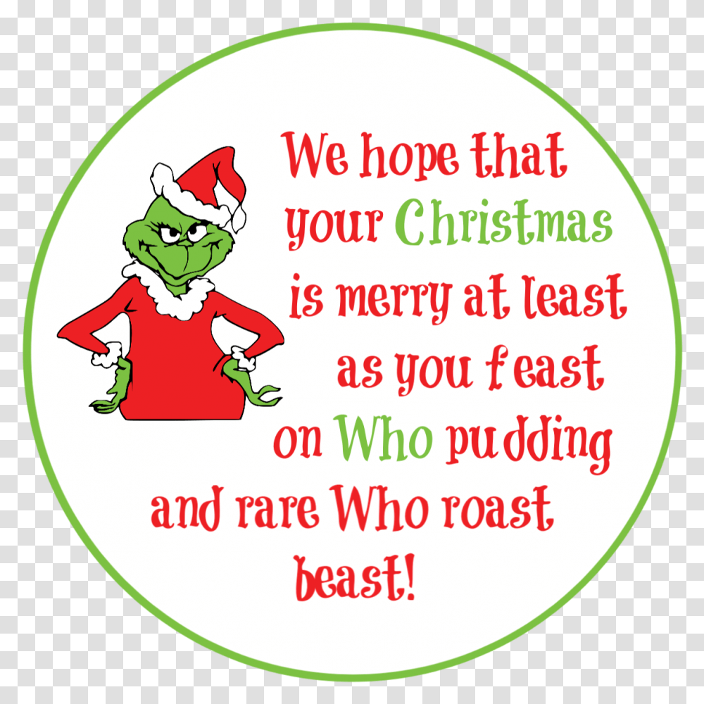 Grinch Who Stole Christmas, Label, Logo Transparent Png