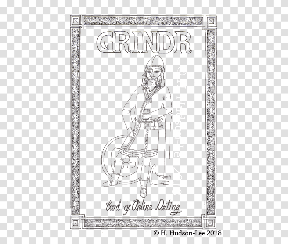Grindr God Of Online Dating Line Art, Person, Poster, Advertisement, Book Transparent Png