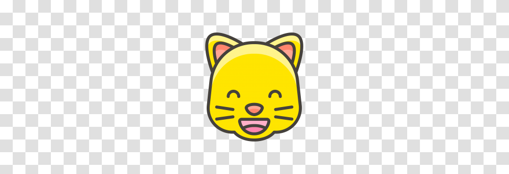 Grinning Cat Face With Smiling Eyes Emoji Emoji, Label, PEZ Dispenser Transparent Png