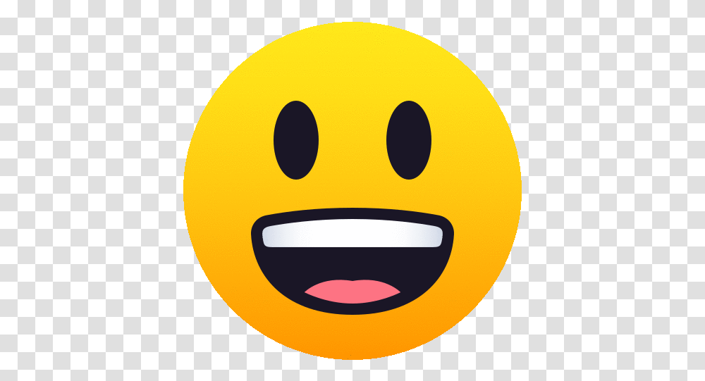 Grinning Face With Big Eyes People Gif Wide Grin, Pac Man, Symbol Transparent Png