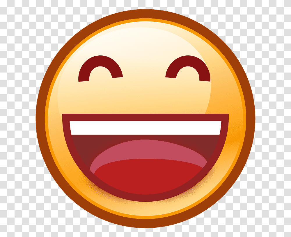 Grinning Face With Smiling Eyes Emoji Clipart, Logo, Label Transparent Png