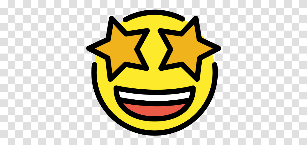 Grinning Face With Star Eyes Emoji Meanings Star Struck Emotion, Dynamite, Bomb, Weapon, Weaponry Transparent Png