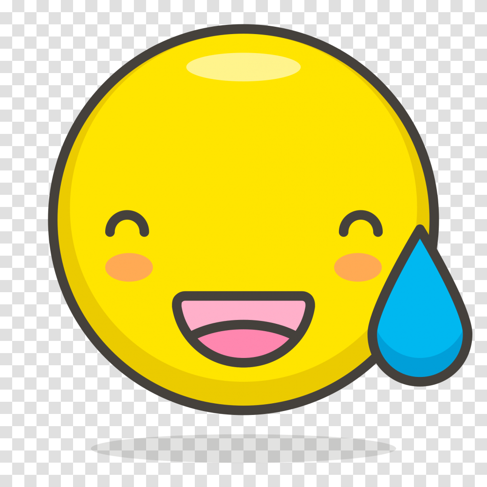 Grinning Face With Sweat, Tennis Ball, Sport, Sports, Light Transparent Png