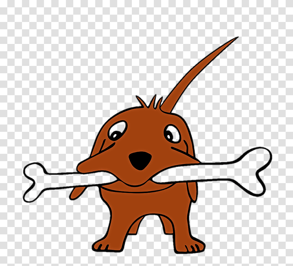 Grinning Pup With A Giant Bone Clipart, Animal, Insect, Invertebrate, Cockroach Transparent Png