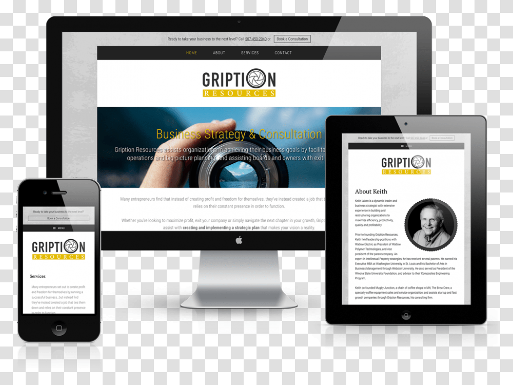 Gription Resources Mobile Responsive Website Design Website, Mobile Phone, Electronics, Cell Phone, Computer Transparent Png
