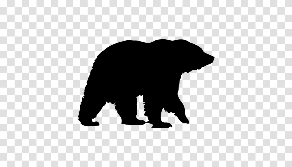 Grizzly Bear Silhouette, Gray, World Of Warcraft Transparent Png