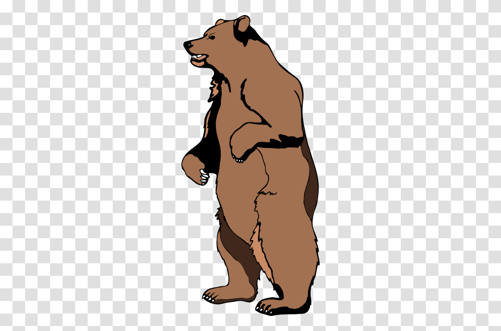 Grizzly Bear Standing Outline Standing Grizzly Bear Outline, Face, Person, Human, Mammal Transparent Png