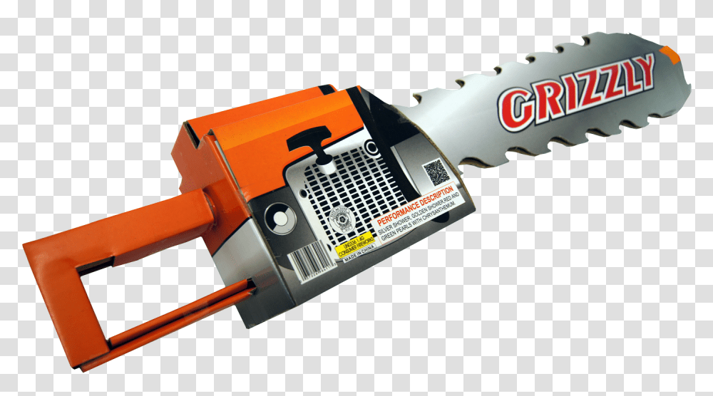 Grizzly Chainsaw Horizontal, Tool, Blade, Weapon, Weaponry Transparent Png