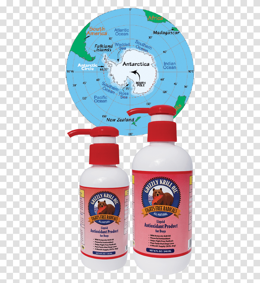 Grizzly Krill Oil Antarctica Continent Information, Bottle, Outer Space, Astronomy, Universe Transparent Png