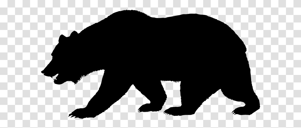 Grizzly Silhouette Clip Art California Bear, Mammal, Animal, Wildlife, Panther Transparent Png