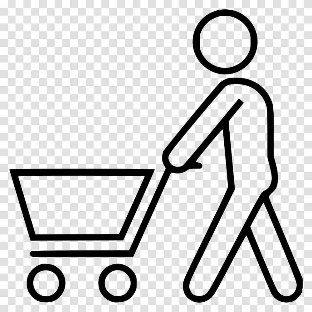 Groceries Circle Shopping Cart Logo, Lawn Mower, Tool, Sign Transparent Png