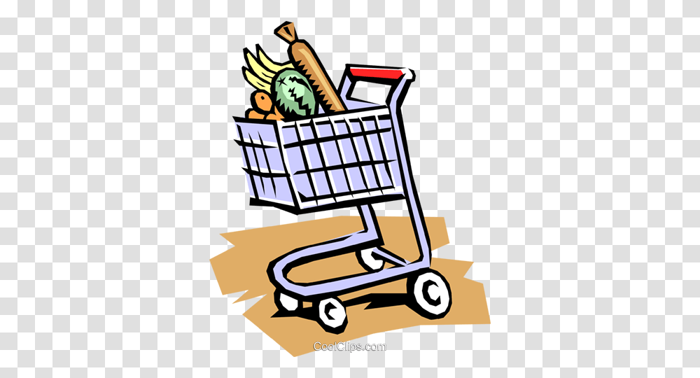 Grocery Cart Royalty Free Vector Clip Art Illustration, Shopping Cart, Lawn Mower, Tool, Bulldozer Transparent Png