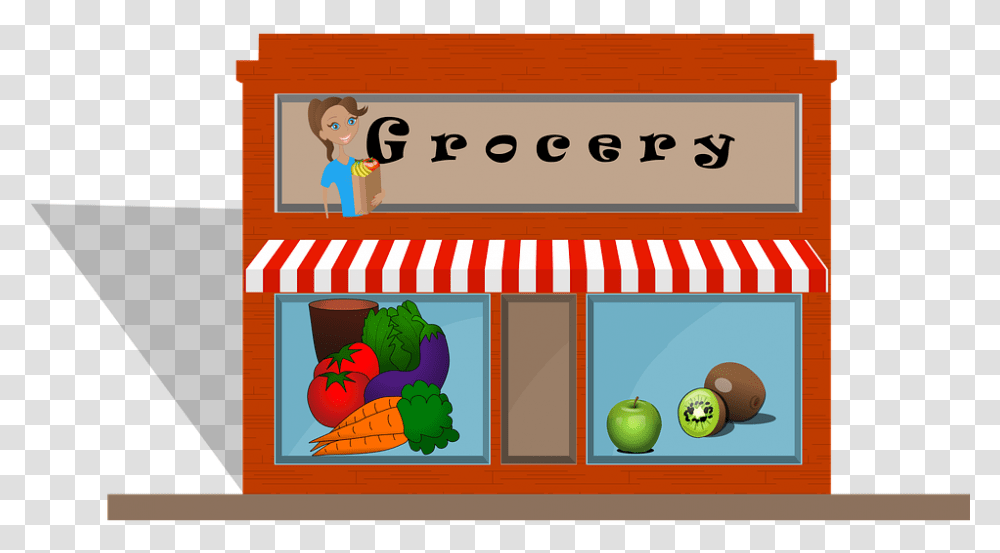 Grocery Shop Image, Label, Alphabet, Furniture Transparent Png
