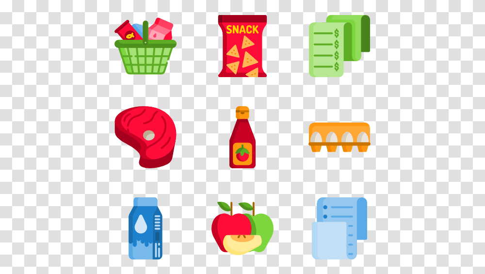 Grocery Snacks Flat Icon, Toy, Food, Ketchup Transparent Png
