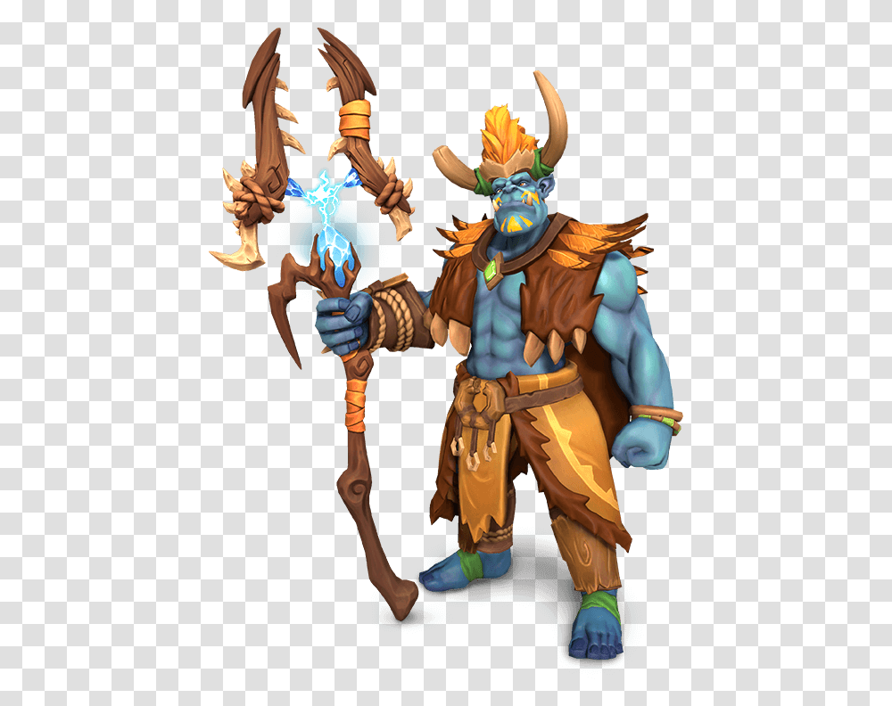 Grohk Paladins, Toy, Person, Performer, Costume Transparent Png