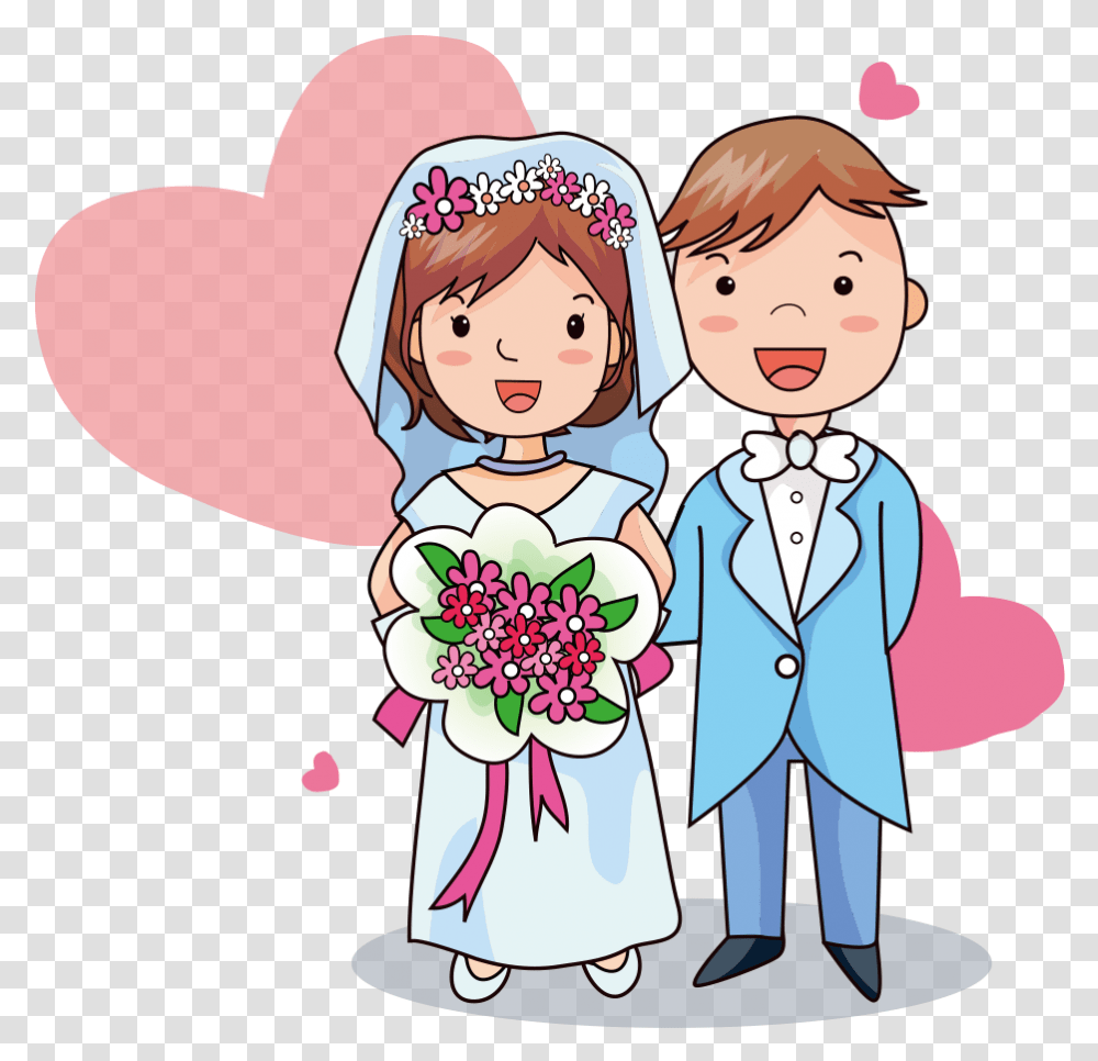 Groom Clipart Character Lovers Cartoon Vector, Person, Girl, Female, Kid Transparent Png
