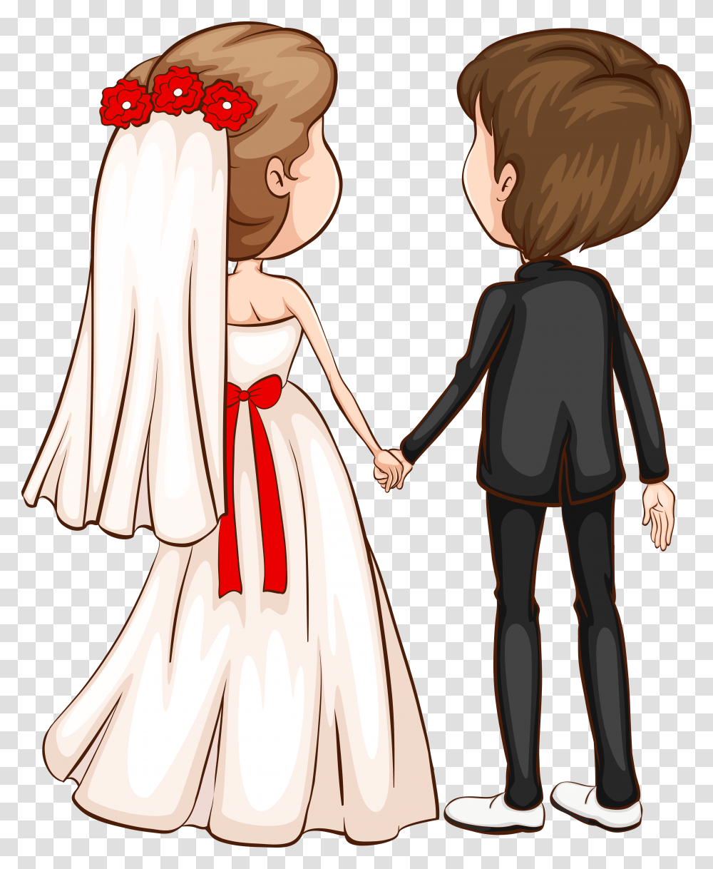 Groom Clipart Character Wedding Couple Clipart, Person, Female, Girl Transparent Png