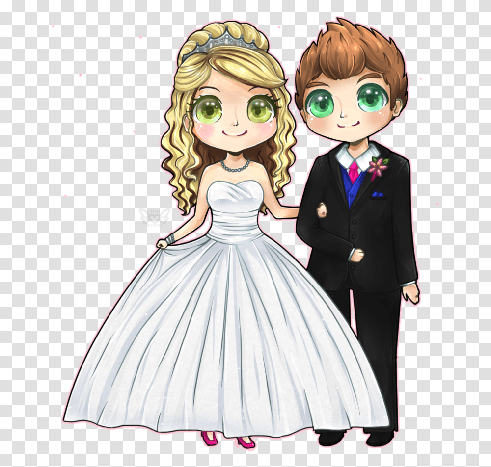 Groom Clipart Engaged Couple Picture 1268251 Cute Wedding Couple Clipart, Manga, Comics, Book, Person Transparent Png