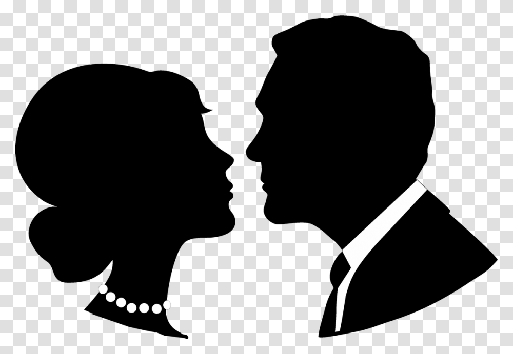 Groom Clipart Face Bride And Groom Head Silhouette, Team Sport, Sports, Baseball, Softball Transparent Png