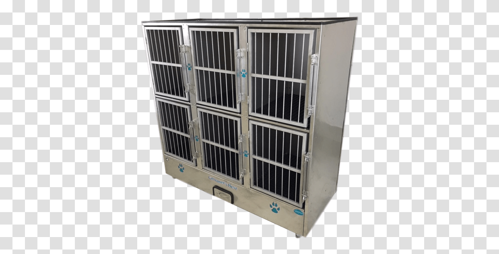 Groomer S Best Stainless Steel Multiple Unit Cage Bank Dog Grooming, Gate, Prison, Window, Locker Transparent Png