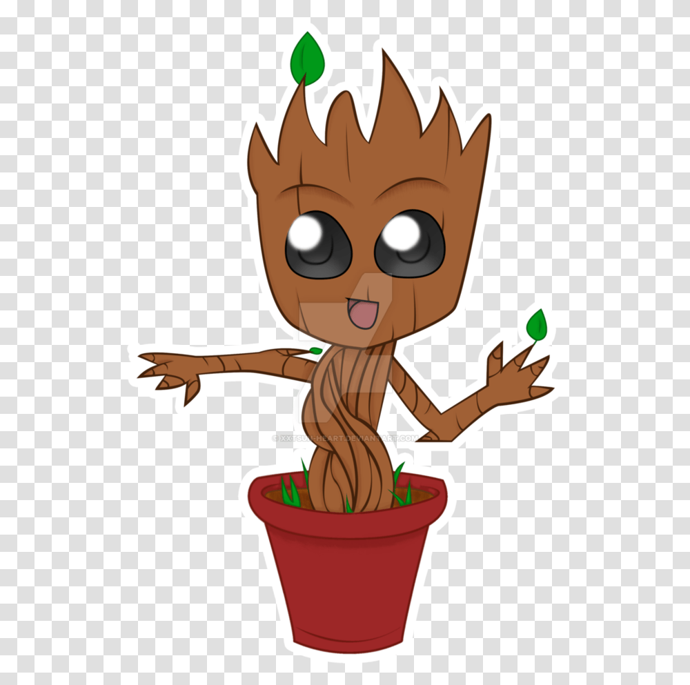 Groot Anime, Toy, Eating, Food Transparent Png