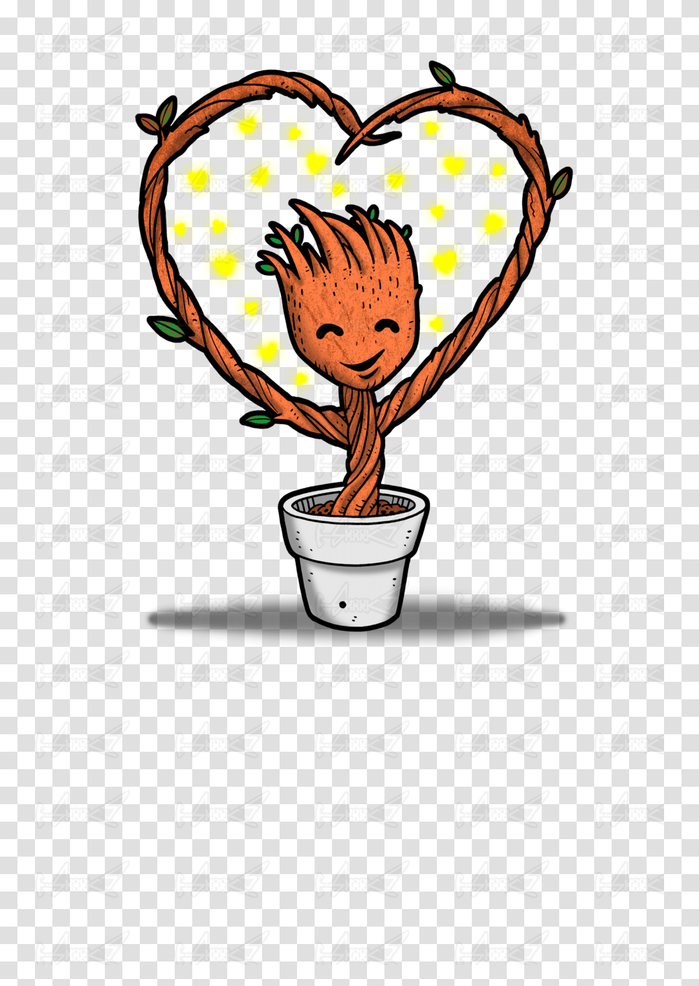 Groot Loves You T Shirts, Poster, Advertisement, Coffee Cup Transparent Png