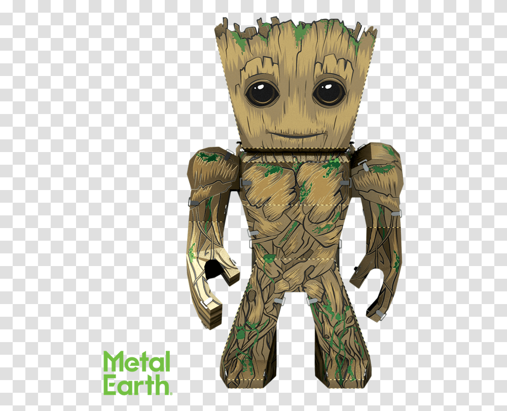 Groot Metal Earth, Robot Transparent Png